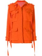 Msgm Multi-pocket Jacket - Yellow & Orange