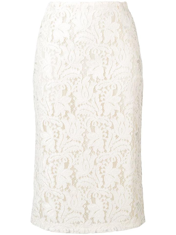 Brognano White Lace Skirt