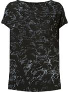 Uma Raquel Davidowicz - 'tacada' T-shirt - Women - Acetate/viscose - 44, Black, Acetate/viscose