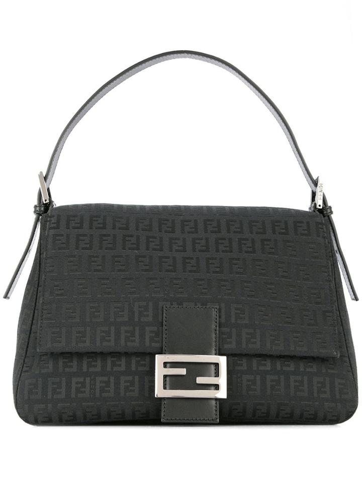 Fendi Vintage Fendi Zucca Manma Bucket Shoulder Bag - Black