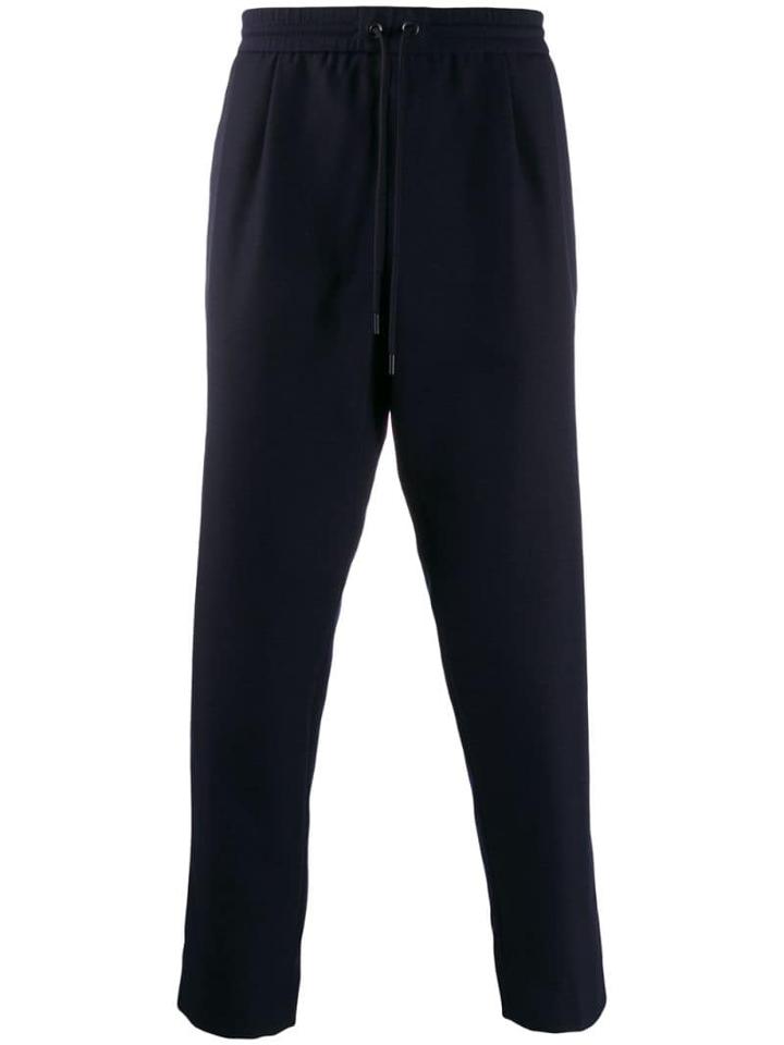Moncler Drop Crotch Track Trousers - Blue