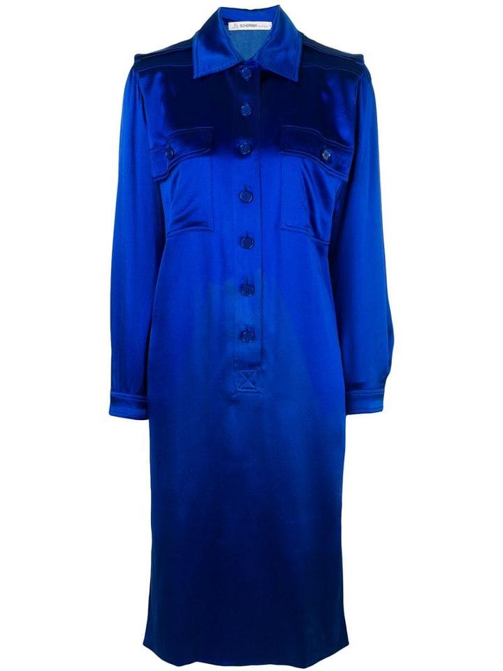 Jean Louis Scherrer Pre-owned Mid-length Shirt Dress - Blue