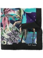 Paul Smith Palm Tree Sky Print Scarf - Multicolour