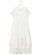 Caffe' D'orzo - Tiziana Maxi Dress - Kids - Cotton/nylon/spandex/elastane/micromodal - 10 Yrs, Girl's, White