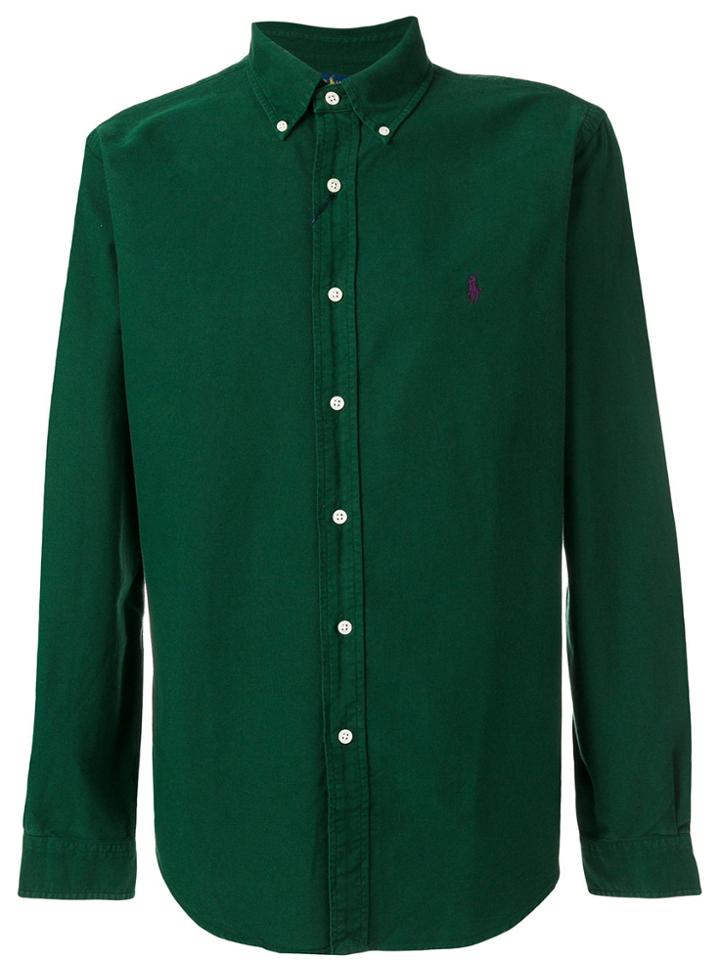 Polo Ralph Lauren Logo Embroidery Button-down Shirt - Green