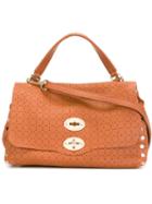 Zanellato Perforated Cross Body Bag, Women's, Brown, Leather