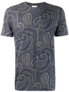 Etro Paisley-print T-shirt - Blue