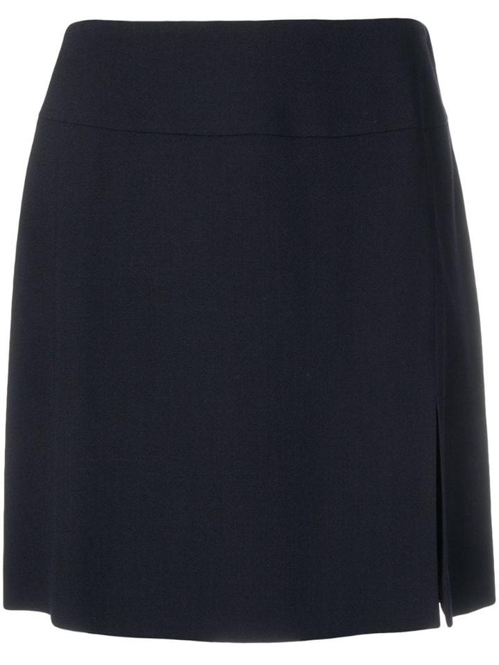 Giorgio Armani Pre-owned Front Slit Mini Skirt - Blue