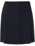 Giorgio Armani Pre-owned Front Slit Mini Skirt - Blue