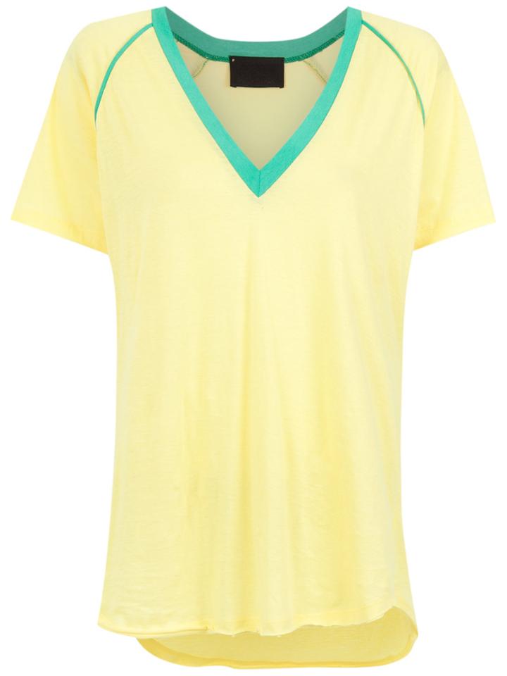 Andrea Bogosian 'brasil' Print Raglan T-shirt - Yellow & Orange