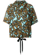 Marc Jacobs Drawstring Patterned Top - Brown