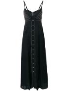 Diesel Black Gold Long V-neck Dress