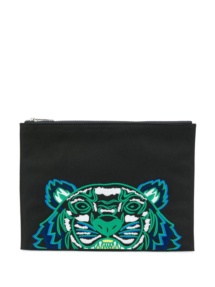 Kenzo Tiger Clutch Wallet - Black