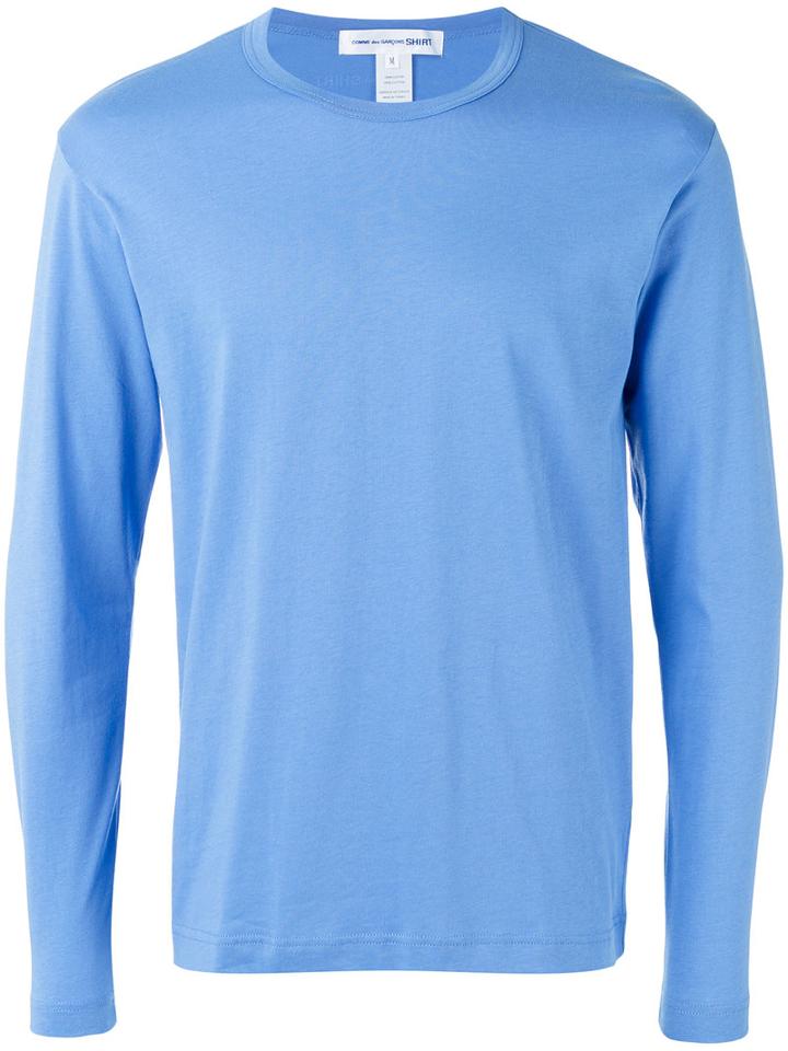 Comme Des Garçons Shirt - Longsleeved T-shirt - Men - Cotton - M, Blue, Cotton
