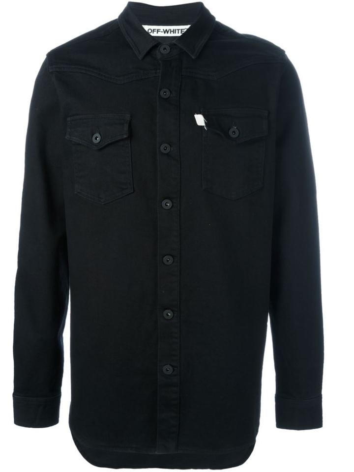 Off-white Striped Logo Print Jacket