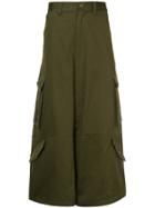 Kidill Cropped Cargo Trousers - Green