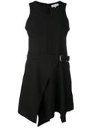Carven - Belted Skater Dress - Women - Silk/polyester/acetate - 38, Black, Silk/polyester/acetate