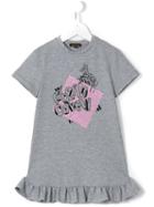 Roberto Cavalli Kids Zebra Print Dress, Girl's, Size: 8 Yrs, Grey