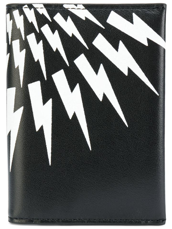 Neil Barrett Lightning Fold Out Wallet - Black