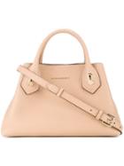 Burberry Logo Embossed Medium Tote, Women's, Nude/neutrals