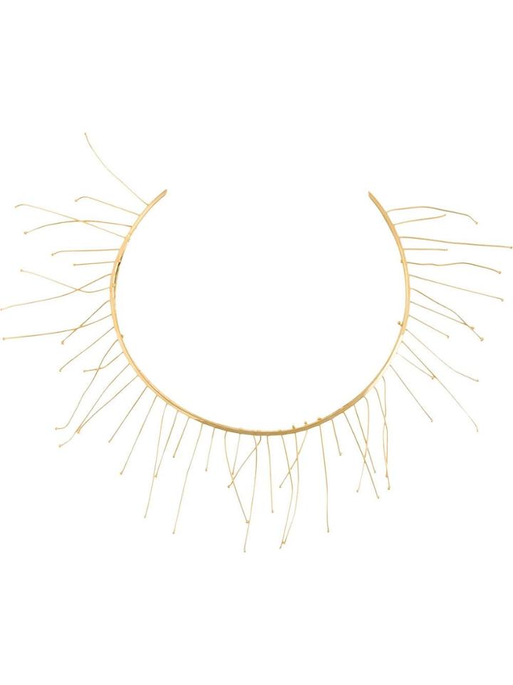 Jil Sander Fringed Short Necklace - Gold