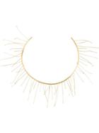 Jil Sander Fringed Short Necklace - Gold