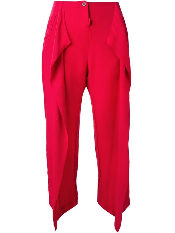 Lost & Found Ria Dunn Front Pleat Cropped Trousers