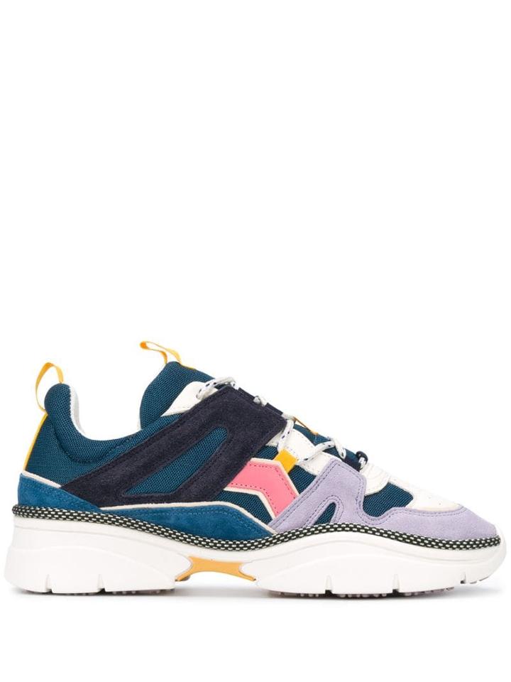 Isabel Marant Étoile Contrast Panel Sneakers - Blue