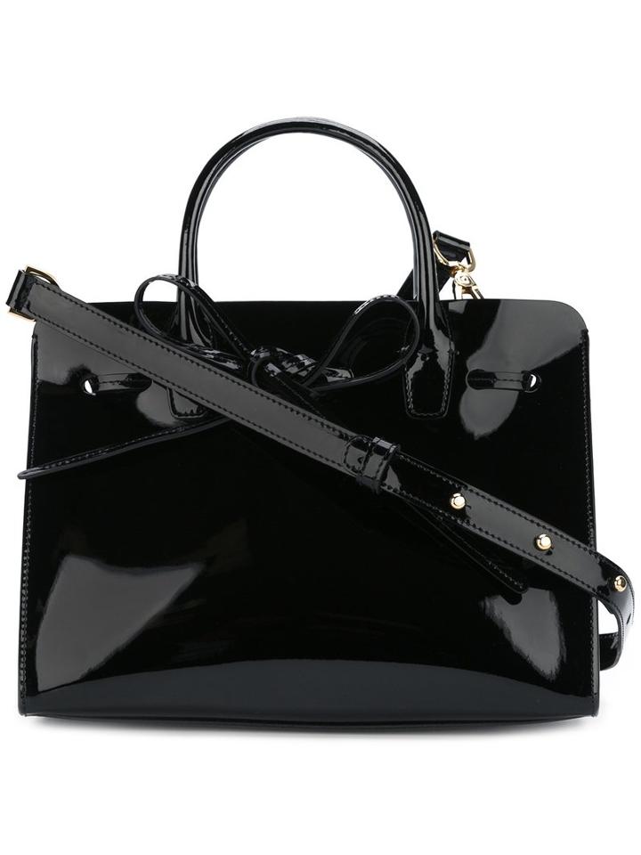 Mansur Gavriel - 'elegant' Tote - Women - Patent Leather - One Size, Women's, Black, Patent Leather