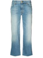 Nili Lotan - Wide Leg Cropped Jeans - Women - Cotton/polyurethane - 24, Women's, Blue, Cotton/polyurethane