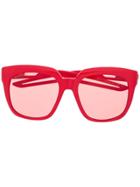 Balenciaga Eyewear Oversized Aviators - Red