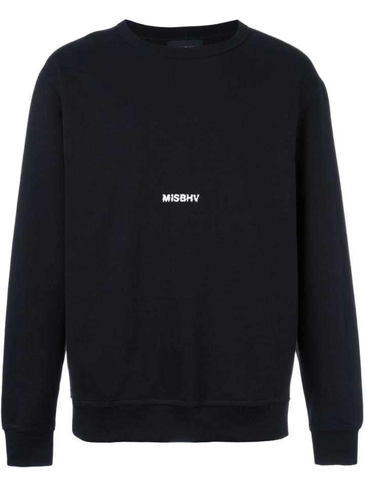 Misbhv Round Neck Sweatshirt, Men's, Size: Large, Black, Cotton