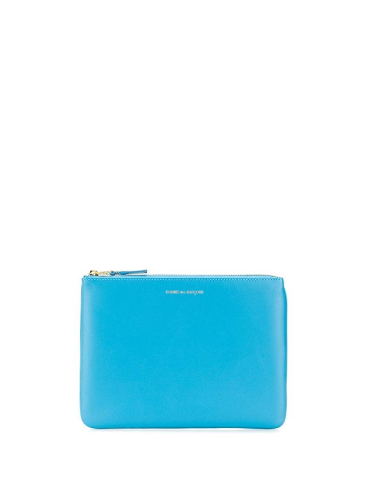 Comme Des Garçons Wallet Classic Zipped Wallet - Blue