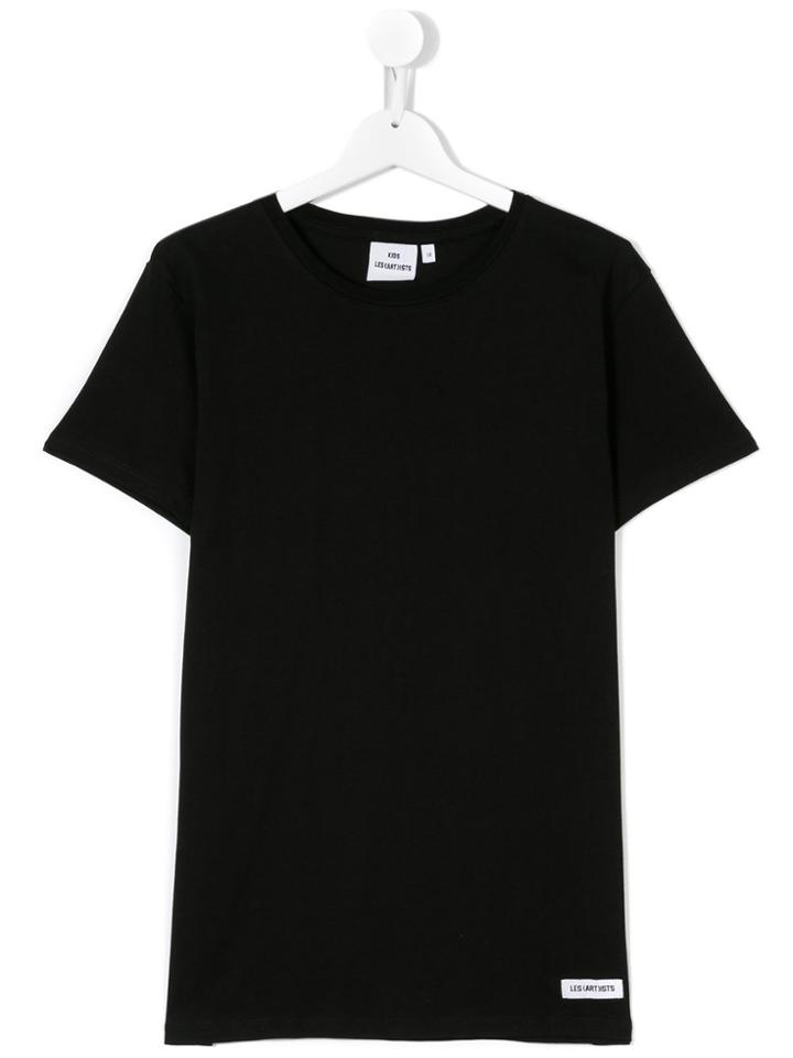 Les (art)ists Kids Teen Round Neck T-shirt - Black