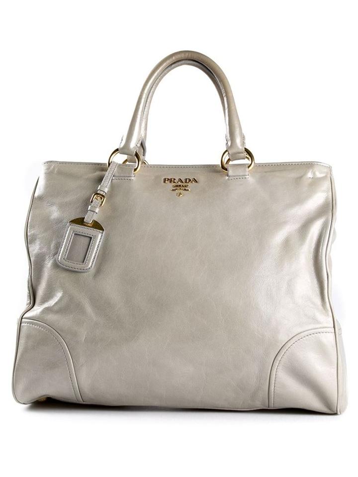 Prada Vintage Slouchy Tote, Women's, Grey