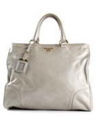 Prada Vintage Slouchy Tote, Women's, Grey