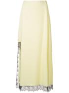 3.1 Phillip Lim Lace Detailed High Slit Skirt - Yellow