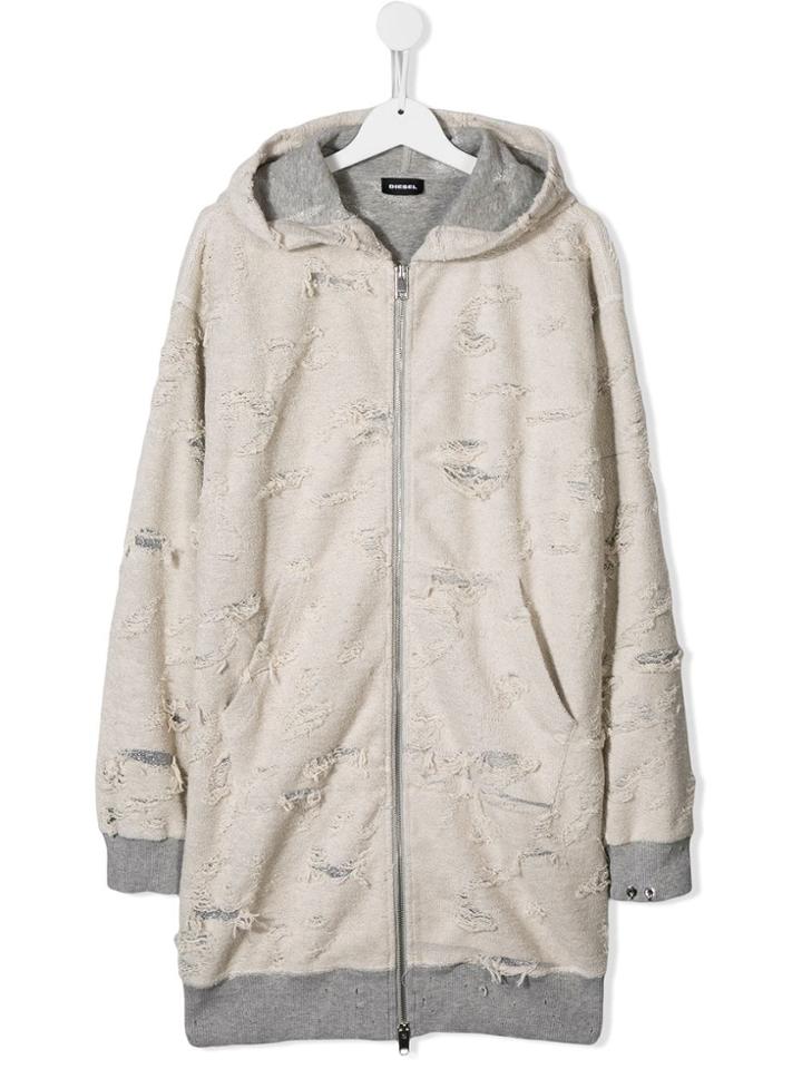 Diesel Kids Teen Sfmich Hoodie - Grey