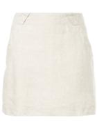 Venroy High Waisted Mini Skirt - Nude & Neutrals