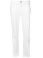 Closed Low Rise Skinny Trousers - White