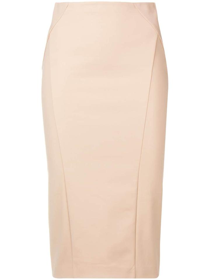 Patrizia Pepe Fitted Pencil Skirt - Neutrals