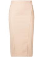 Patrizia Pepe Fitted Pencil Skirt - Neutrals