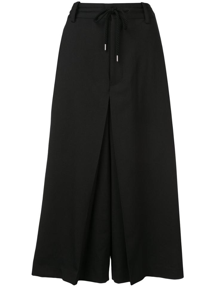 Y's Drawstring Culottes - Black