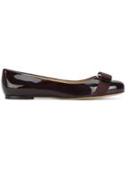 Salvatore Ferragamo Varina Ballerina Shoes - Red
