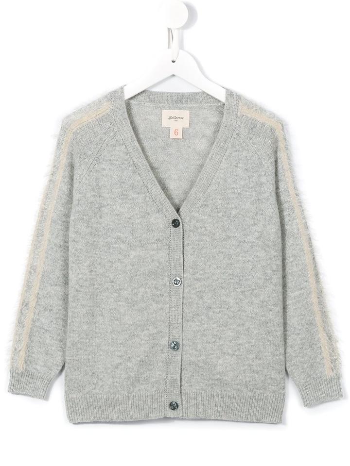 Bellerose Kids V-neck Cardigan, Girl's, Size: 10 Yrs, Grey