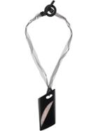 Giorgio Armani Vintage Charm Necklace - Black