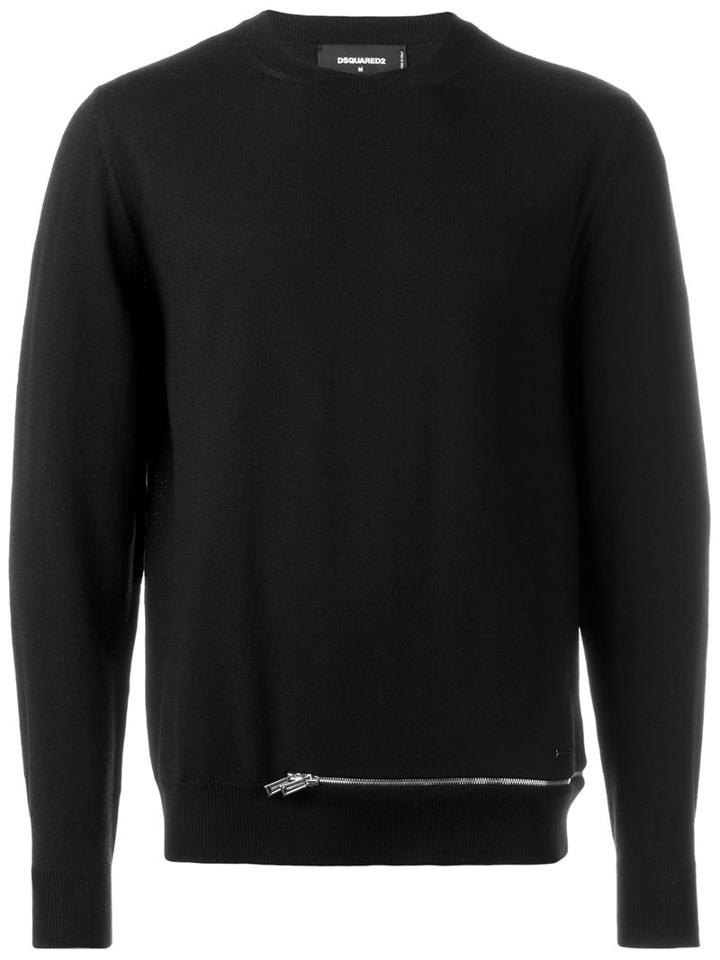 Dsquared2 Zip Bottom Knitted Jumper