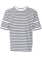 Sacai Short Sleeve Striped T-shirt - White