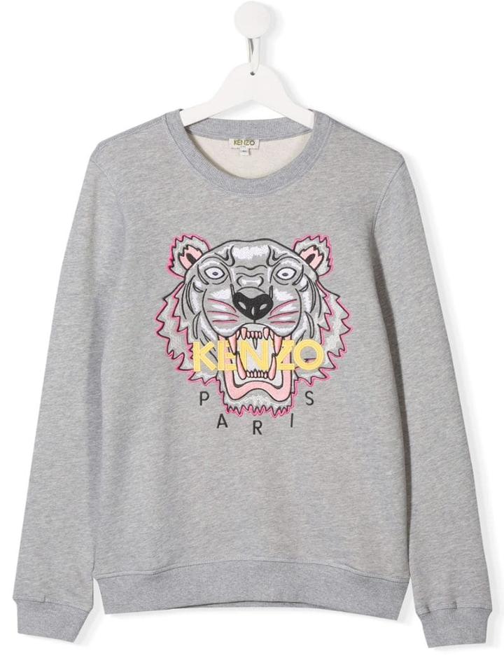 Kenzo Kids Teen Tiger Sweatshirt - Grey
