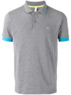 Sun 68 Contrast Polo Shirt, Men's, Size: Xxl, Grey, Cotton/spandex/elastane
